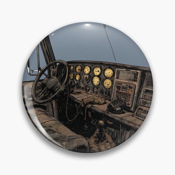 Item preview, Vintage 18-Wheeler Semi Truck Cabin Interior designed and sold by Rostislav Bouda.