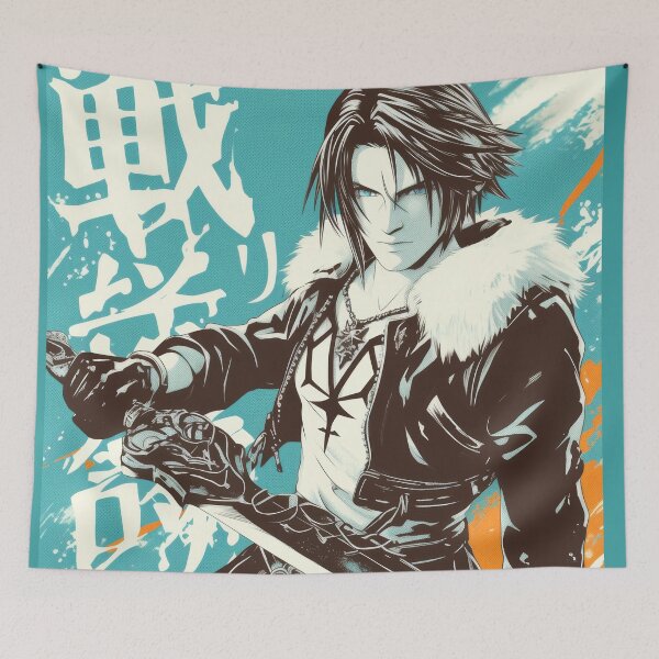 Item preview, Squall Leonhart Chad Poster designed and sold by AnimeArsenalPrints.