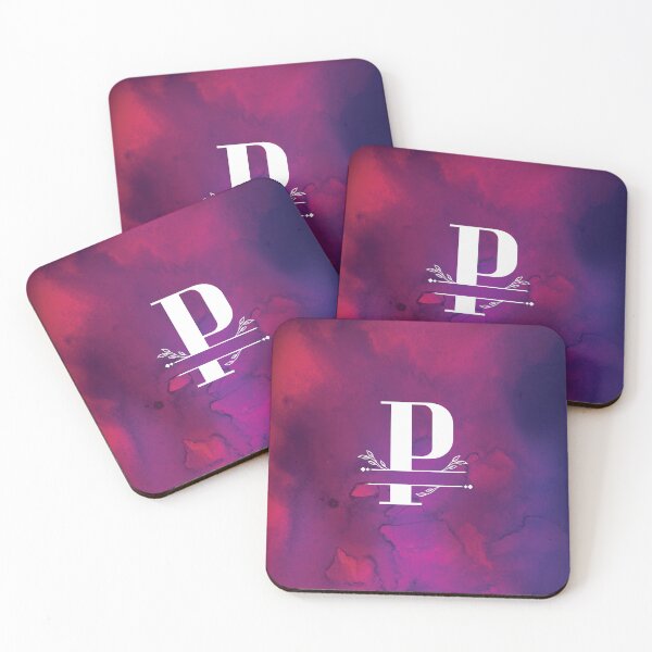 Item preview, Monogram...P... with white monogram and vibrant background designed and sold by CHASAcreative.