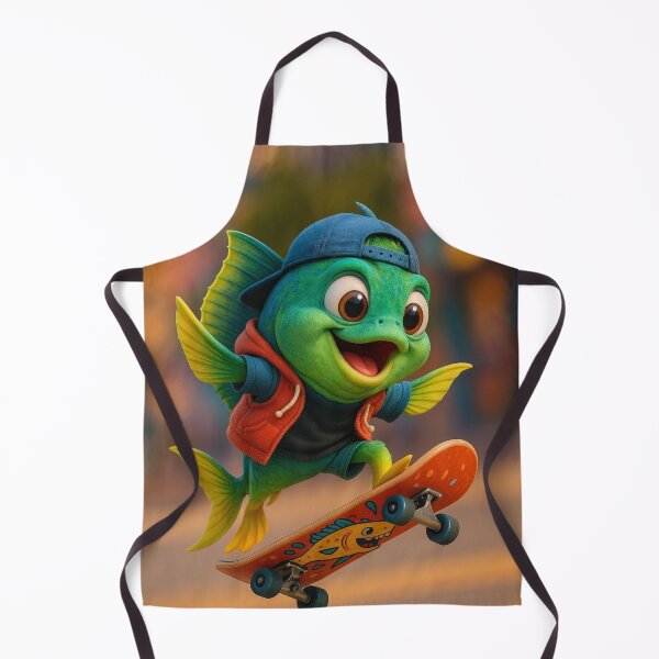 Item preview, Skater Mahi Mahi Fish designed and sold by Sillytoe.