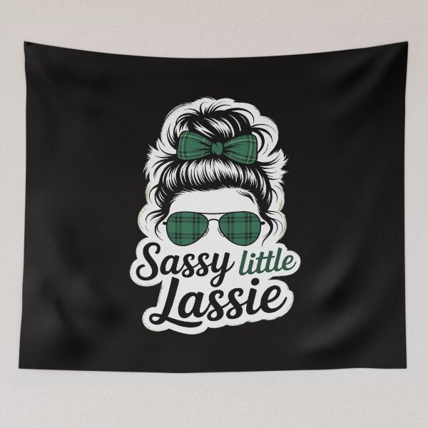 Item preview, St Patricks Day Sassy Little Lassie Baby Toddler Girl designed and sold by banbopbii.
