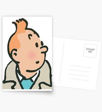 Tintin face Postcards