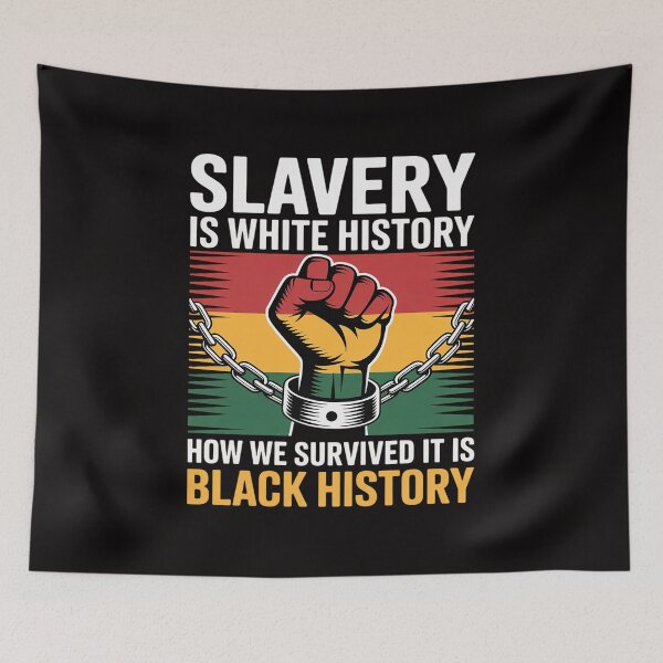 Item preview, Slavery Is White History How We Survived It Is Black History designed and sold by AnimeManga2D.