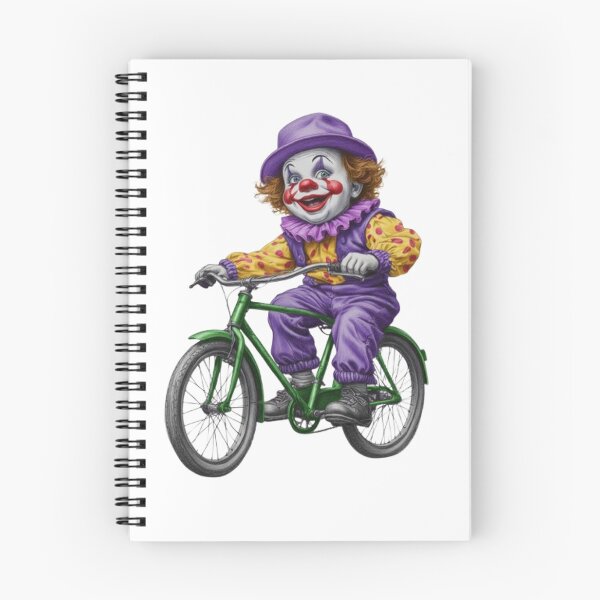 Item preview, Vintage illustration of a little clown on a bicycle designed and sold by CHRIST5000.