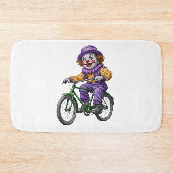 Item preview, Vintage illustration of a little clown on a bicycle designed and sold by CHRIST5000.