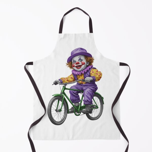 Item preview, Vintage illustration of a little clown on a bicycle designed and sold by CHRIST5000.