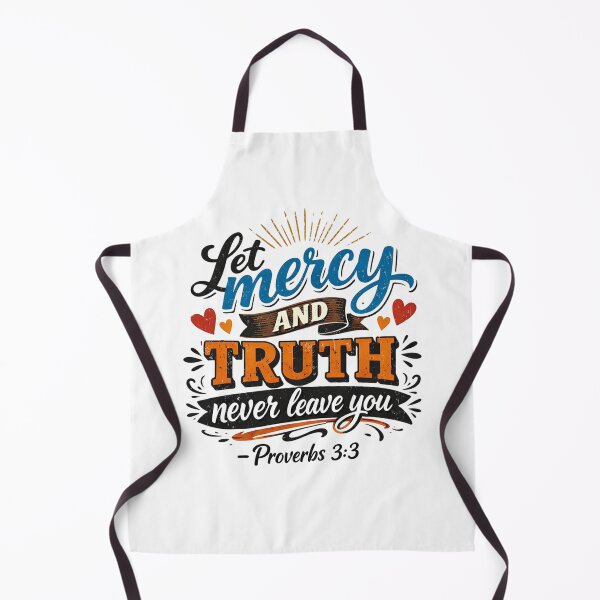 Item preview, Let Mercy and Truth Never Leave You - Vintage Typographic Proverbs 3:3 Graphic designed and sold by Faithloveshop.