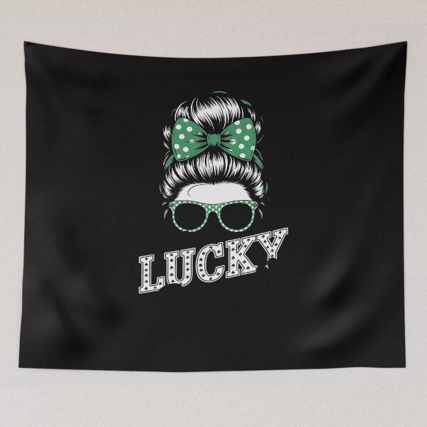 Item preview, Womens One Lucky G-Ma St Patricks Day Leopard Shamrock Messy Bun designed and sold by banbopbii.