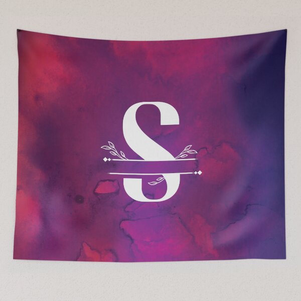 Item preview, Monogram...S... with white monogram and vibrant background designed and sold by CHASAcreative.