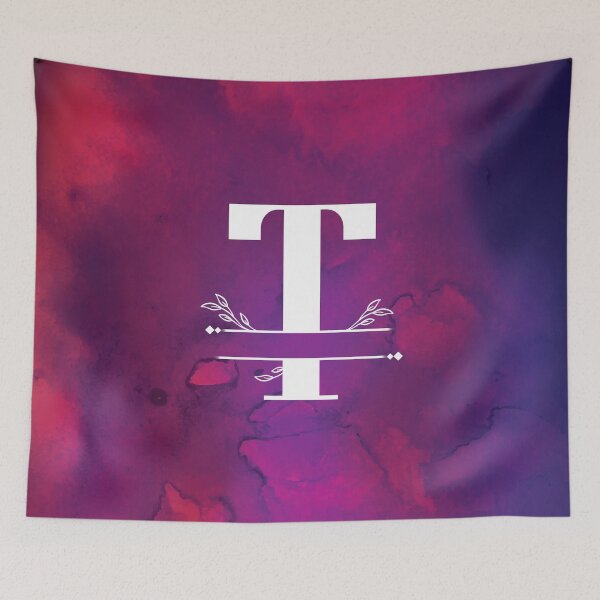 Item preview, Monogram...T... with white monogram and vibrant background designed and sold by CHASAcreative.