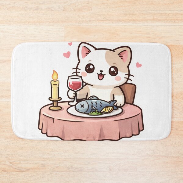 Item preview, Funny Cat Date Night Candlelight Dinner designed and sold by TheSimpleTee007.