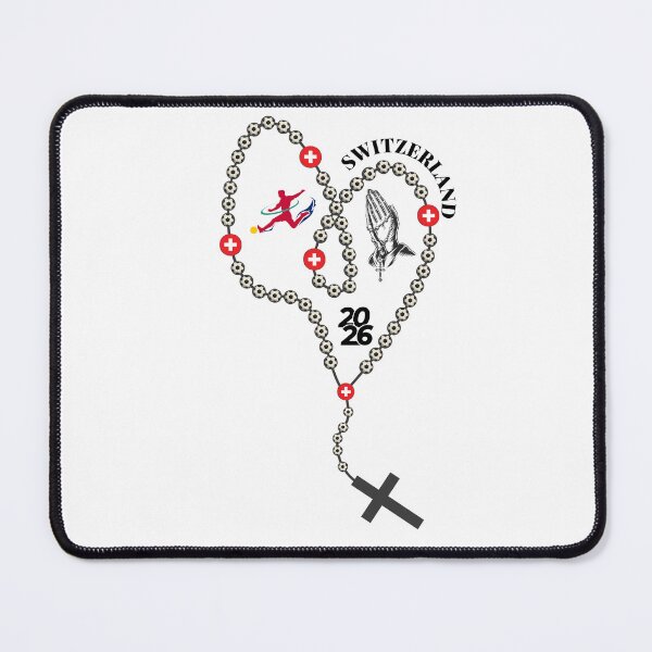 Item preview, Switzerland Football Rosary 2026 – Soccer Prayer Beads with Swiss Flag, Faith & Football Design designed and sold by La-Designita.