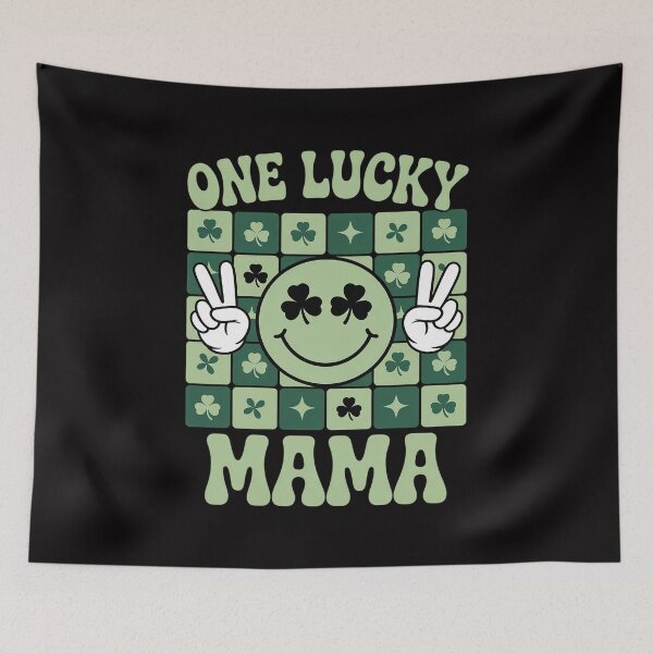 Item preview, St Patricks Day Family Matching Groovy One Lucky Mama designed and sold by tlallimicrichi.