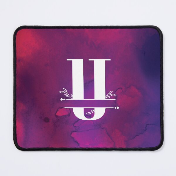 Item preview, Monogram...U... with white monogram and vibrant background designed and sold by CHASAcreative.