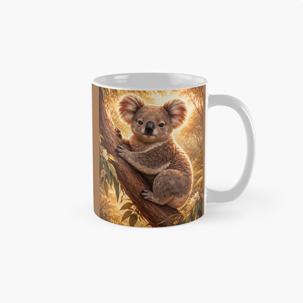 Item preview, Koala at Golden Hour – Whimsical Australian Wildlife Art designed and sold by GeoWild Designs.