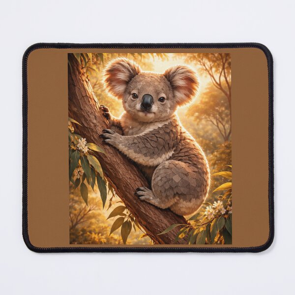 Item preview, Koala at Golden Hour – Whimsical Australian Wildlife Art designed and sold by GeoWild Designs.