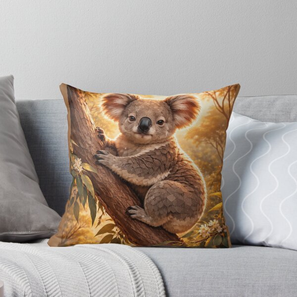 Item preview, Koala at Golden Hour – Whimsical Australian Wildlife Art designed and sold by GeoWild Designs.