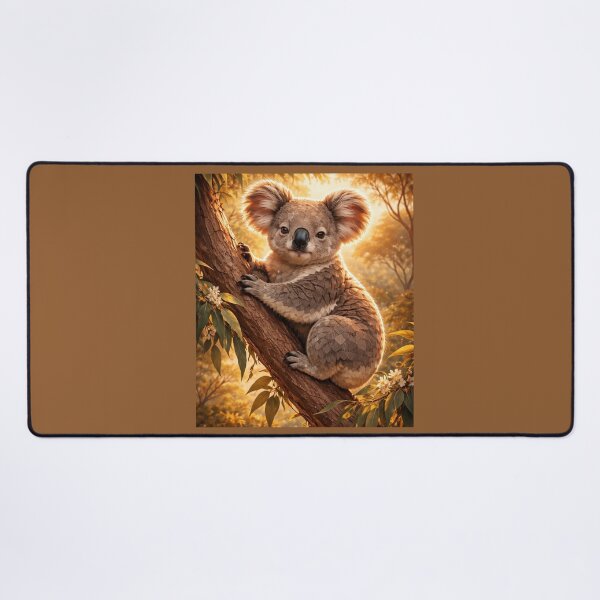 Item preview, Koala at Golden Hour – Whimsical Australian Wildlife Art designed and sold by GeoWild Designs.