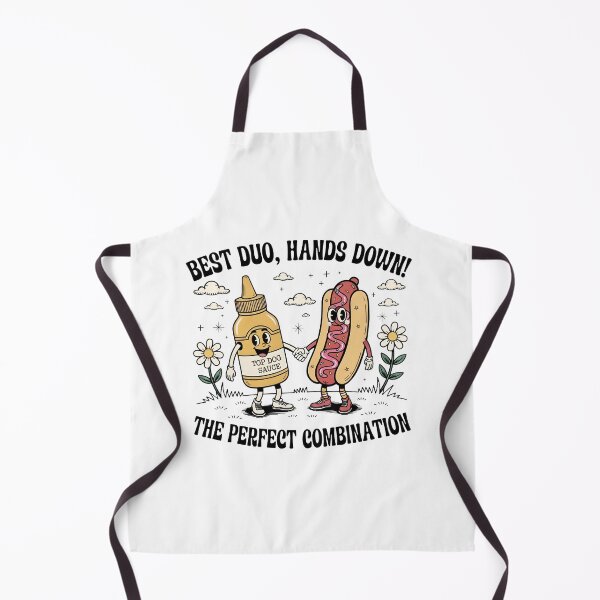 Item preview, Best Duo Hands Down – Funny Hot Dog & Sauce Cartoon designed and sold by Senkov.