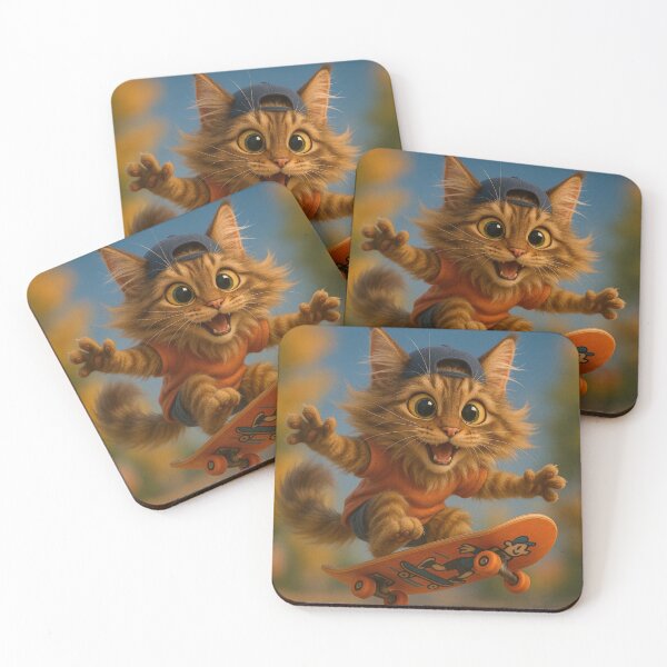 Item preview, Skater Maine Coon Cat designed and sold by Sillytoe.
