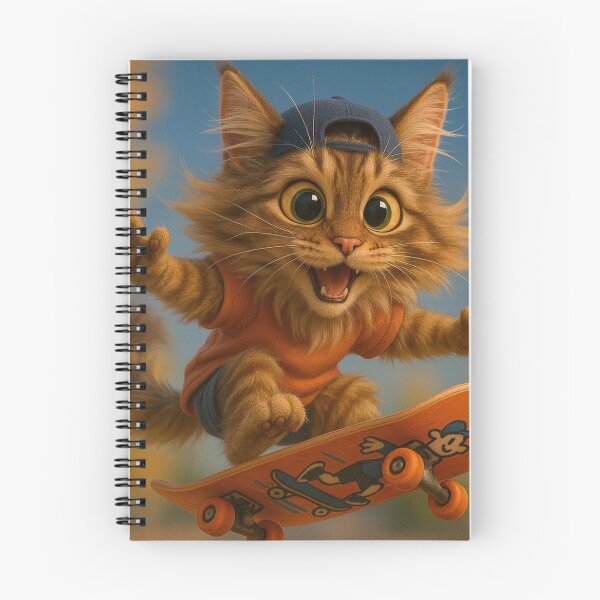 Item preview, Skater Maine Coon Cat designed and sold by Sillytoe.