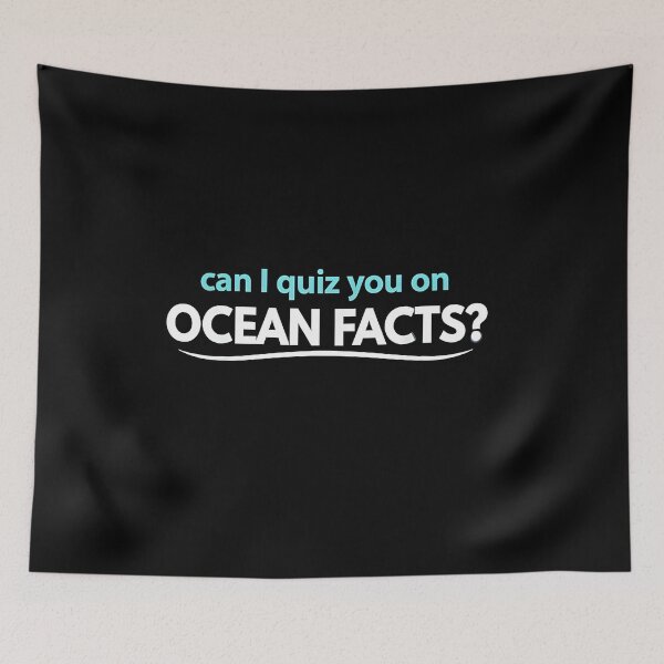 Item preview, Can I Quiz You on Ocean Facts Funny Ocean Lover Science Nerd Text Design designed and sold by JoyBoyStudio1.