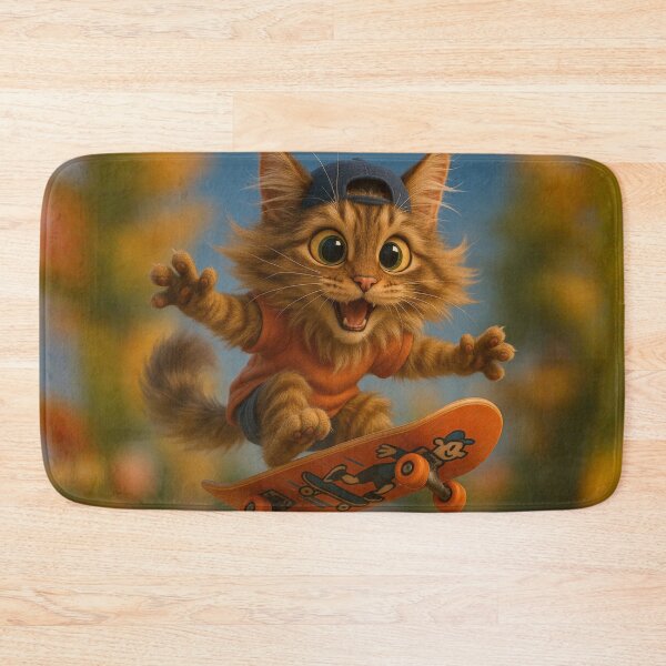 Item preview, Skater Maine Coon Cat designed and sold by Sillytoe.