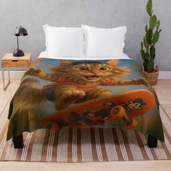 Item preview, Skater Maine Coon Cat designed and sold by Sillytoe.