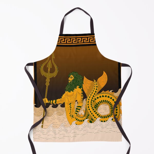 Item preview, proteus triton sea god greek orange vase style designed and sold by matintheworld ( delcarmat ).
