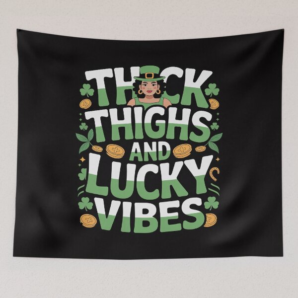 Item preview, St Patricks Afro Thick Thighs Lucky Vibes Saint Pattys Women designed and sold by tlallimicrichi.