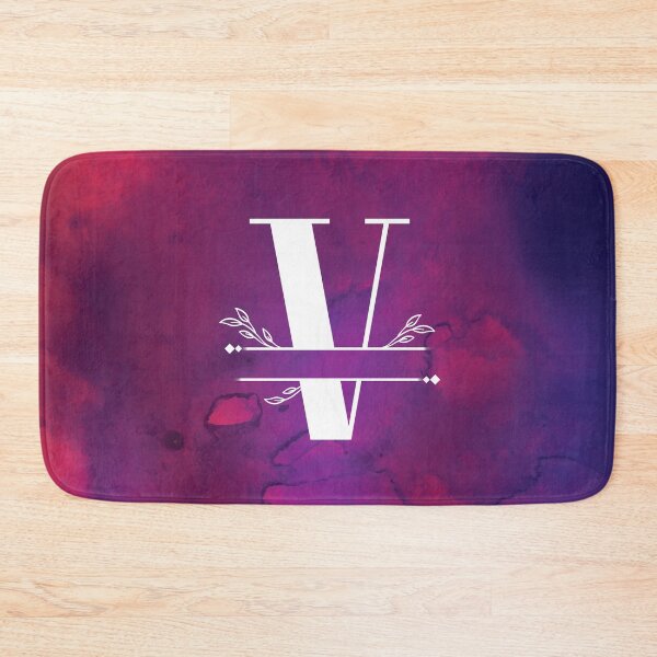 Item preview, Monogram...V... with white monogram and vibrant background designed and sold by CHASAcreative.