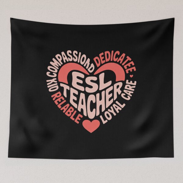 Item preview, Cute ESL Teacher Valentines Day Heart designed and sold by duolastgend.