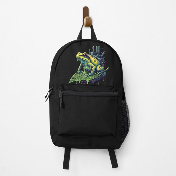Item preview, cybernetic amazonian neon tree frog art designed and sold by NEO ANDINA.