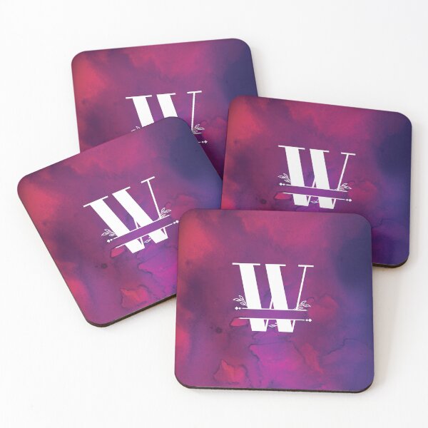 Item preview, Monogram...W... with white monogram and vibrant background designed and sold by CHASAcreative.