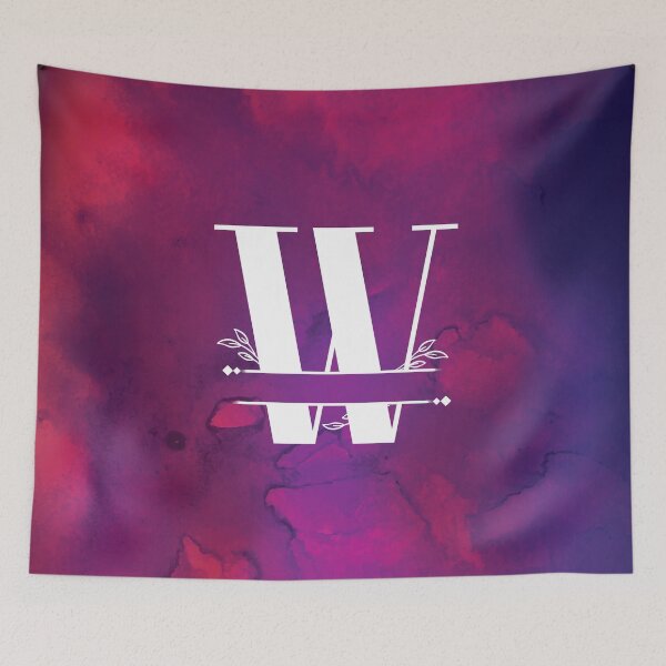 Item preview, Monogram...W... with white monogram and vibrant background designed and sold by CHASAcreative.