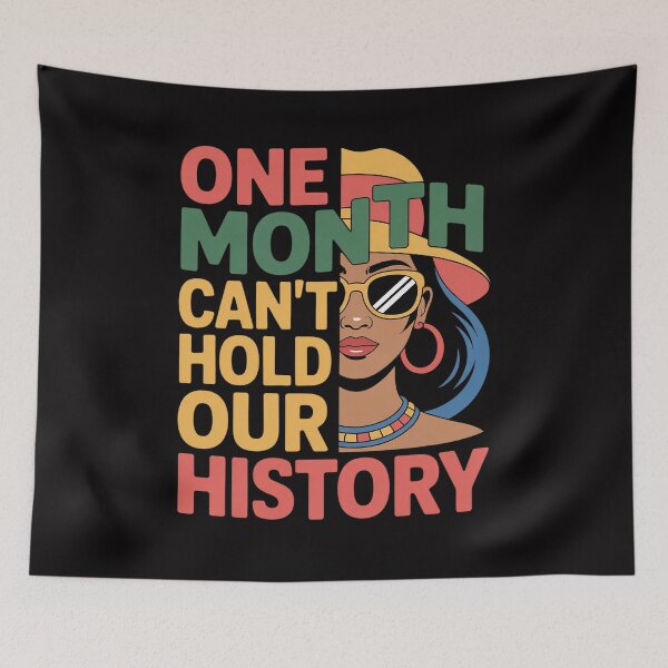 Item preview, One Month Can't Hold Our History Melanin African Afro Hair designed and sold by tlallimicrichi.