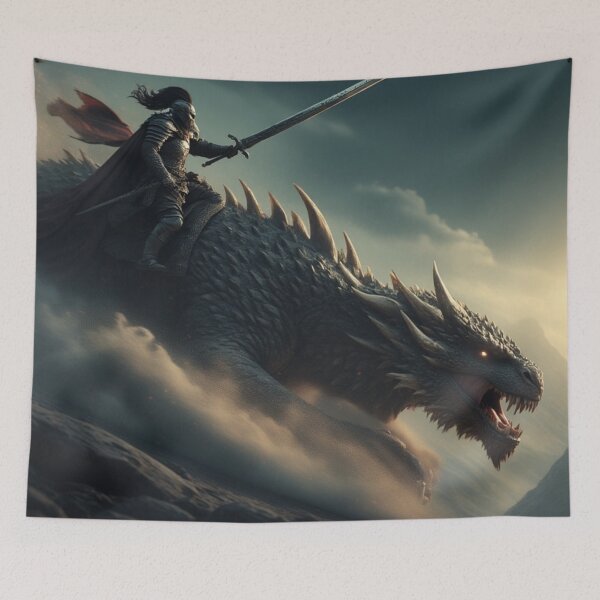 Item preview, The Obsidian Knight: Dragon Rider of the Storm Peaks designed and sold by David R Sawin The Architects Of Eden.