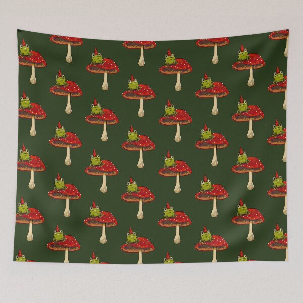 Item preview, The frog on the fly agaric designed and sold by artbytabea.