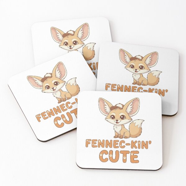 Item preview, Fennec-kin’ Cute | Adorable Funny Fennec Fox Pun designed and sold by FootballPosterz.