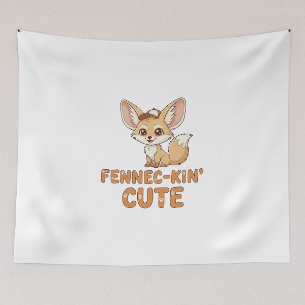 Item preview, Fennec-kin’ Cute | Adorable Funny Fennec Fox Pun designed and sold by FootballPosterz.