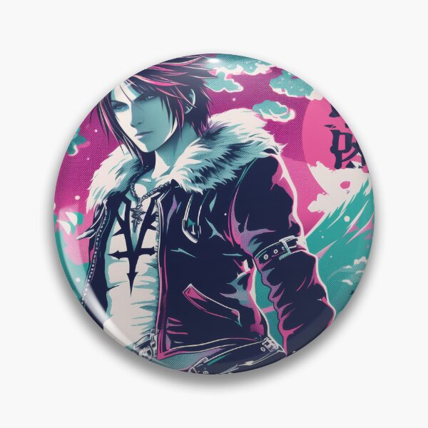 Item preview, Squall Leonhart Neon Poster  designed and sold by AnimeArsenalPrints.