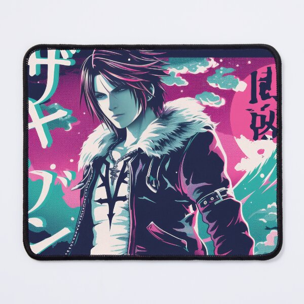 Item preview, Squall Leonhart Neon Poster  designed and sold by AnimeArsenalPrints.