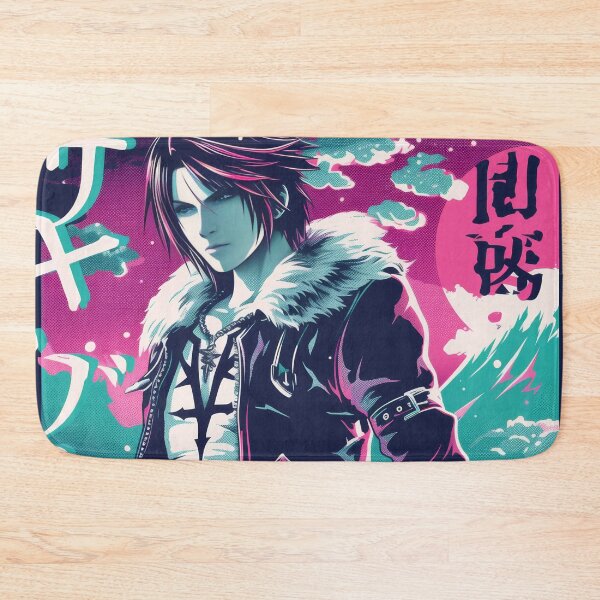 Item preview, Squall Leonhart Neon Poster  designed and sold by AnimeArsenalPrints.