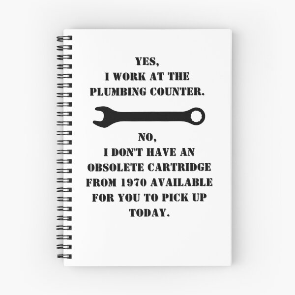 Item preview, Plumbing counter employee humour  designed and sold by Budibabe.