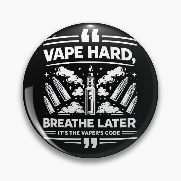 Item preview, Vape Hard, Breathe Later – Bold Vape Typography Design designed and sold by House of Taste Vape Designs.
