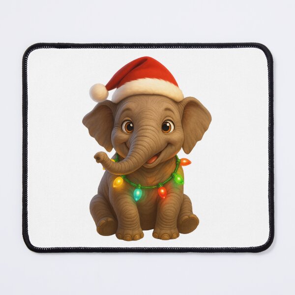 Item preview, Christmas Sumatran Elephant designed and sold by Sillytoe.
