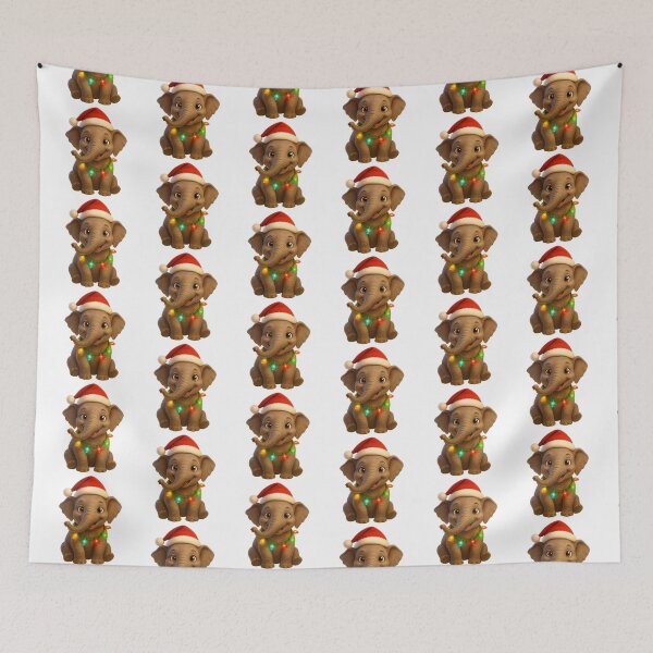 Item preview, Christmas Sumatran Elephant designed and sold by Sillytoe.