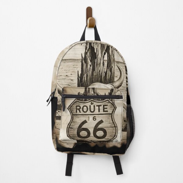 Item preview, Vintage Sepia Sketch of Route 66 Desert Scene designed and sold by AeroNomad.