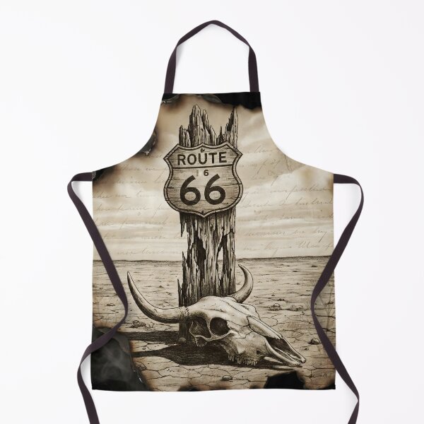 Item preview, Vintage Sepia Sketch of Route 66 Desert Scene designed and sold by AeroNomad.