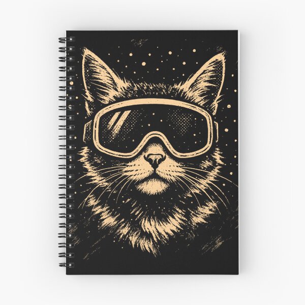 Item preview, Cool Snowboard Cat designed and sold by Nacho Average Designs.